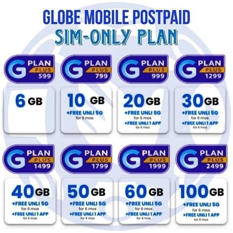 globe postpaid sim only 599